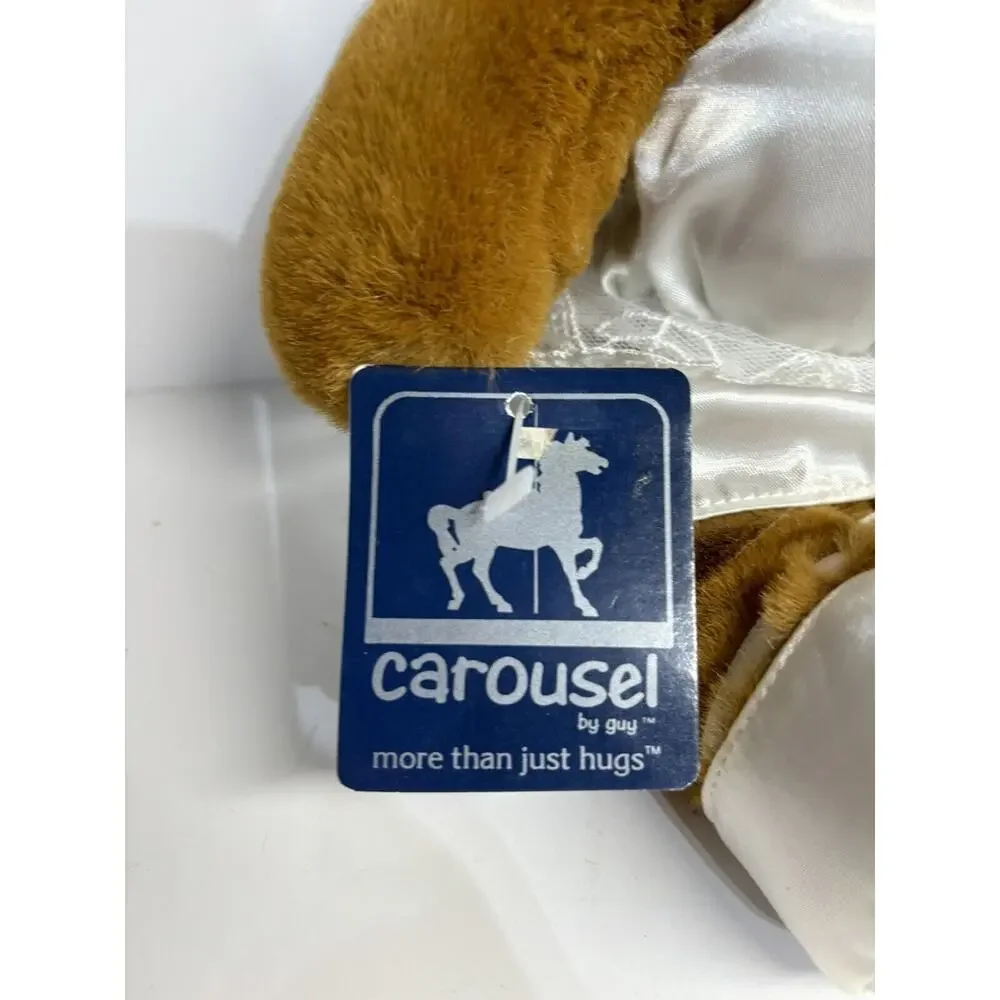 Carousel By Guy Plush Bear Bride Toy 12” Stuffed 1985 Vintage Plush NWT